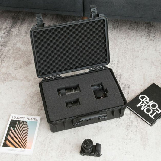 Portable Waterproof Hard Case with Customizable Foam Inser for Electronics
