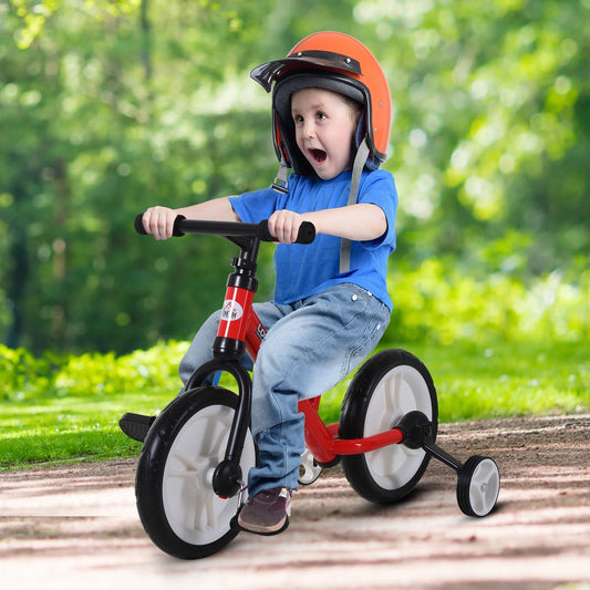 Toddlers Removable Stabiliser Balance Bike Red