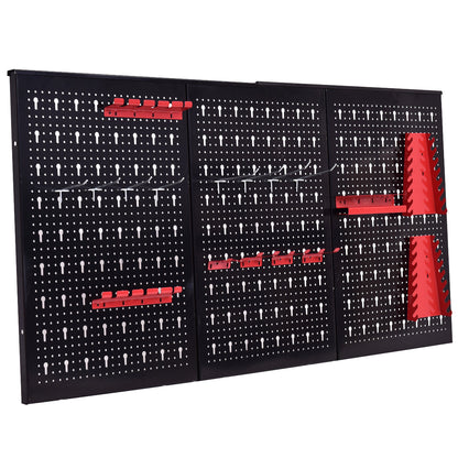 24" x 48" Metal Pegboard Garage Tool Board Holder