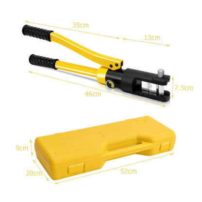 16 Tons 11 Dies Hydraulic Wire Terminal Crimper Tool with Carry Case
