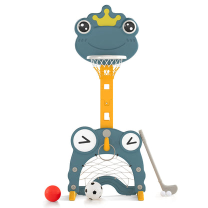 Toddler Basketball Hoop with Fillable Base for 3+ Kids