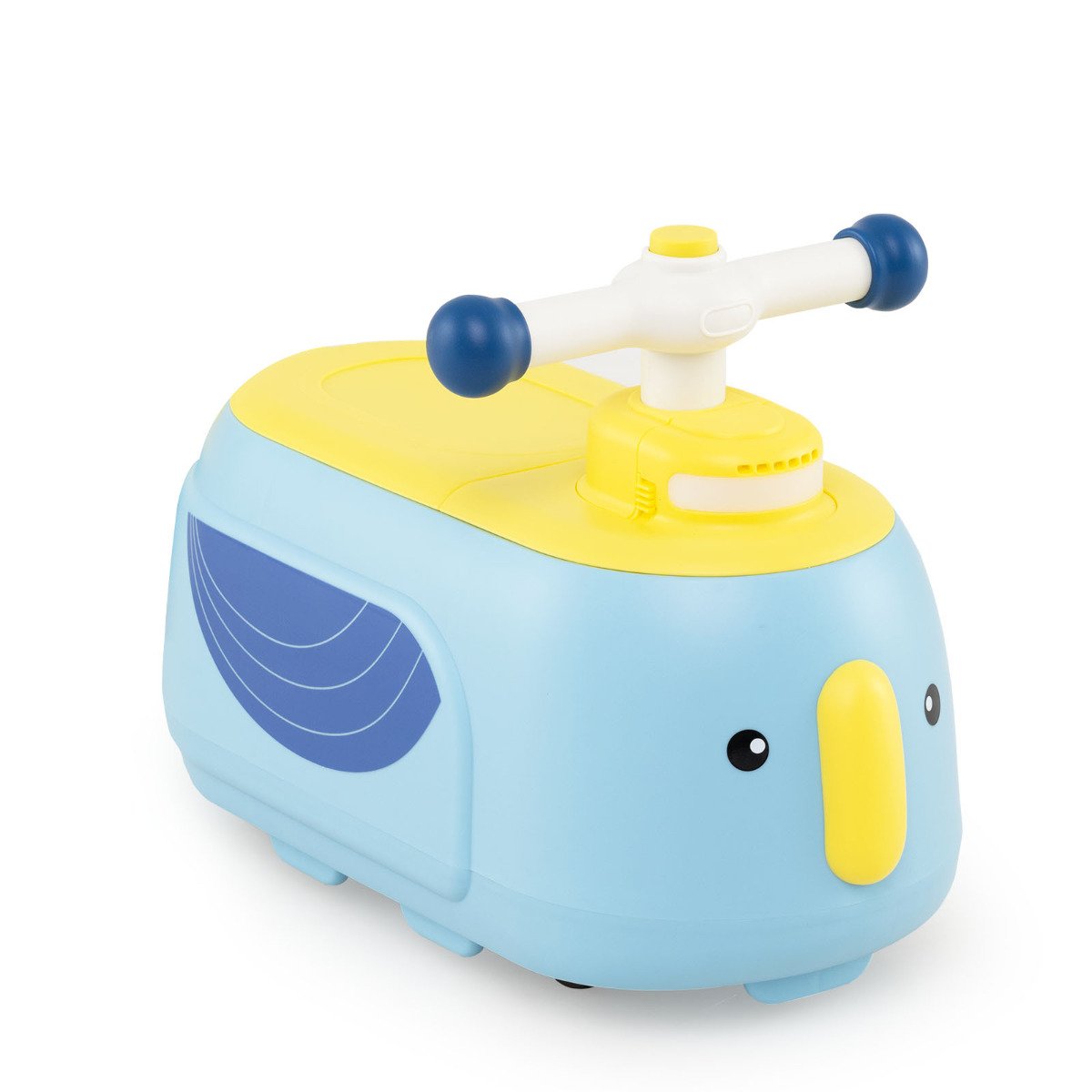 Toddler Ride on Toy with Trailer Sliding Car with Light and Music-Blue