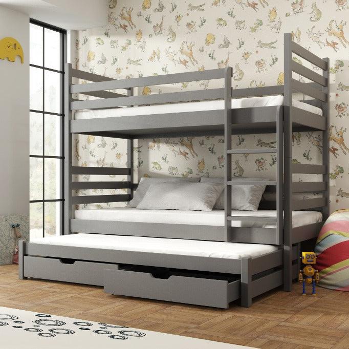 Shrewsbury Tomi Bunk Bed with Trundle and Storage