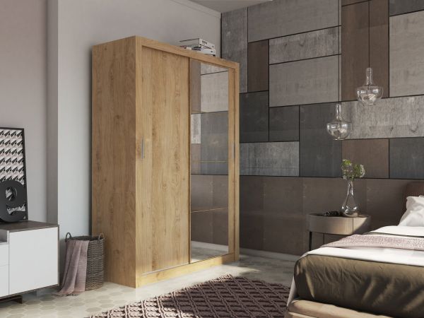 Tourville 2 Door Sliding Wardrobe 150cm - 3 Colours