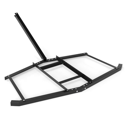 Tow Behind Landscape Leveling Rake with Reinforced Bars-Black