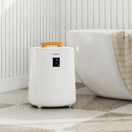 Towel Warmer for Bathroom 18 L Large Portable Hot Towel Bucket-White