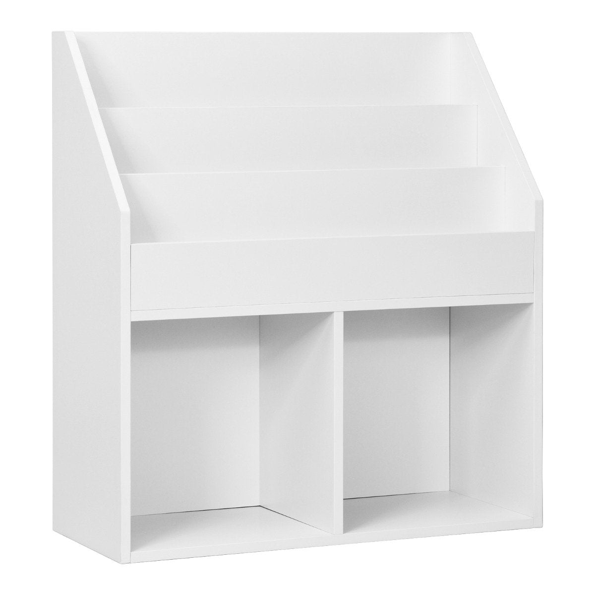 Toy Storage Cabinet Organizer with Open Shelves for Classroom Home-White