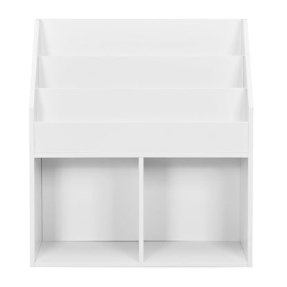 Toy Storage Cabinet Organizer with Open Shelves for Classroom Home-White