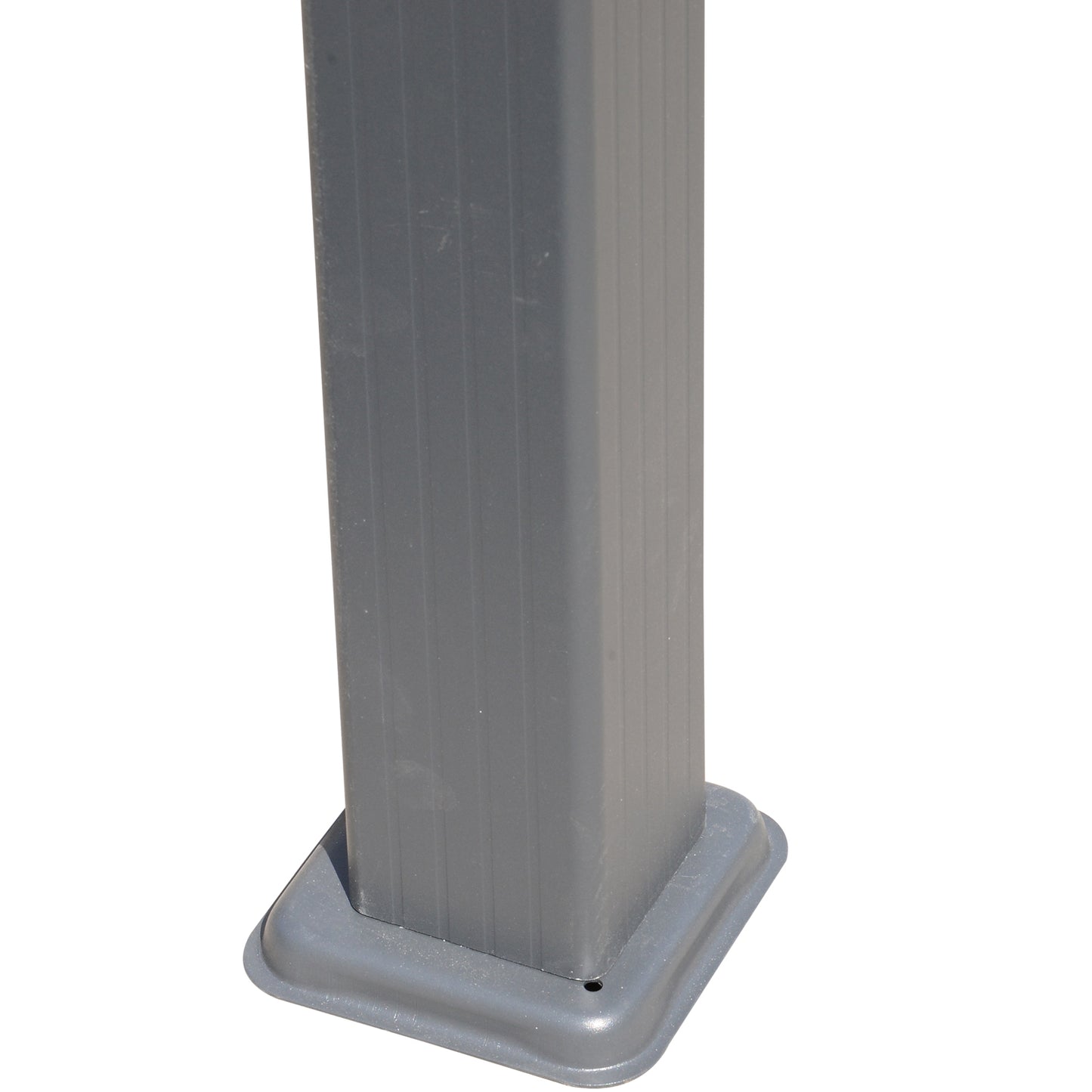 Outsunny 3 x 3(m) aluminiowa pergola markiza altana zewnętrzna osłona przeciwsłoneczna namiot imprezowy grill, brązowy