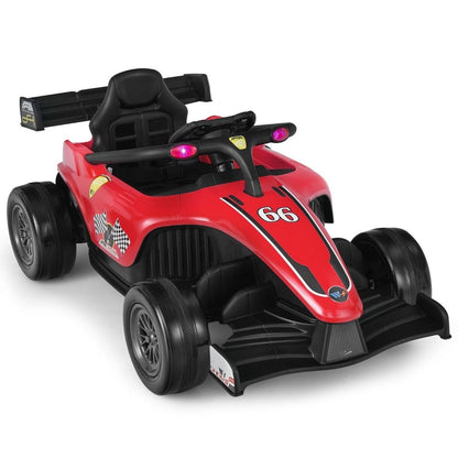 12V Battery Powered Kids Ride on Car with Remote Control and MP3 Music-Red