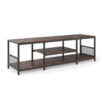 TV Stand for TVs up to 65 Inches in Rustic Brown