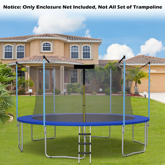 8/10/12FT Replacement Trampoline Safety Net with Protection Buckles-12FT