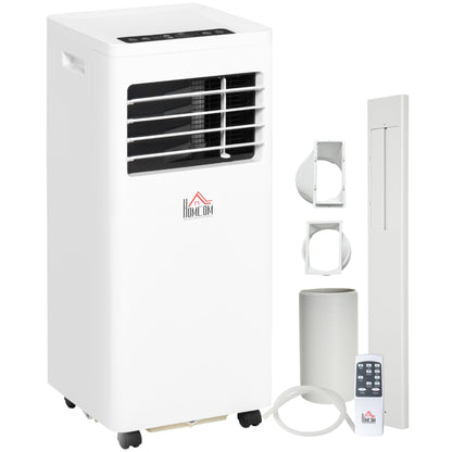 HOMCOM 7000 BTU Air Conditioning Unit, 3-in-1 Portable Air Conditioner, Dehumidifier, Cooling Fan with 2 Speeds, 24H Timer, Remote Control, Digital Display, Window Venting Kit, 26m√Ç¬≤