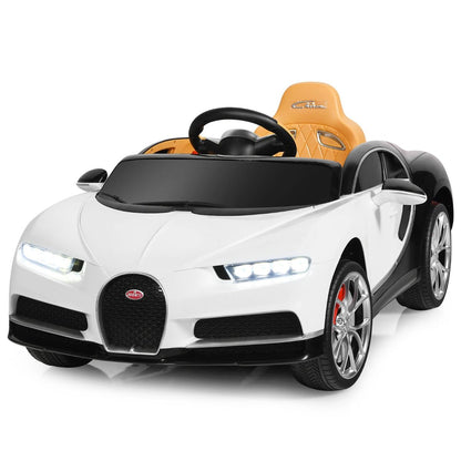 12V Kids Licensed Battery Powered Vehicle with Remote Control-White