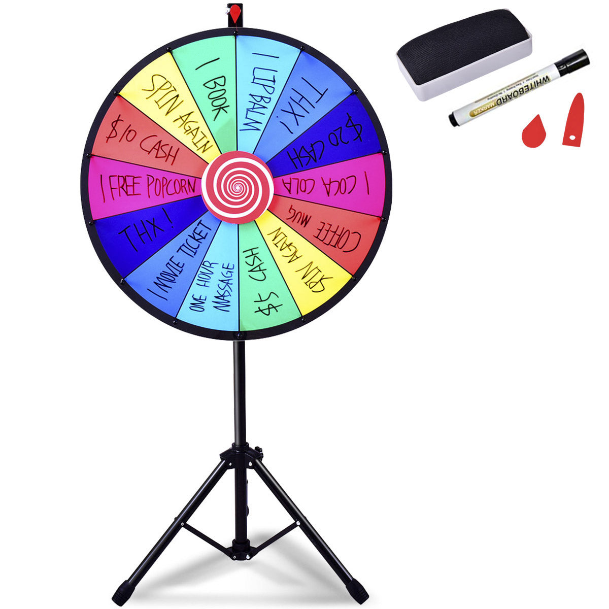 Spinning Prize Wheel with 14 slots for Gaming/Party