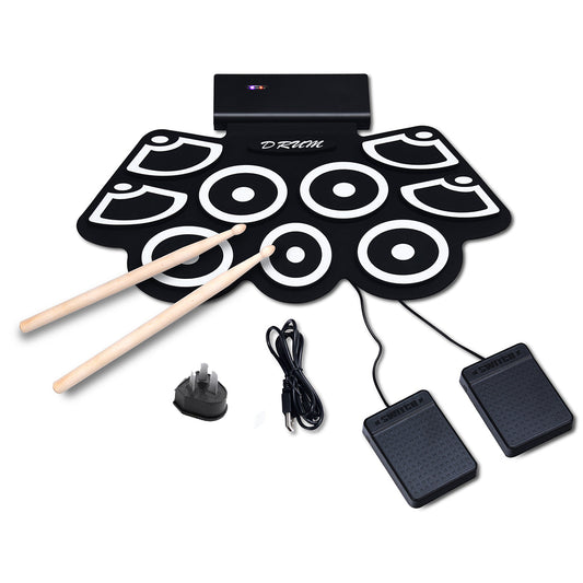 Roll-Up Electronic Drum With Lithium Battery and Bluetooth