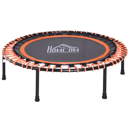 HOMCOM Mini Trampoline Fitness Trampoline,_101.6 x 25Hcm-Black/Orange