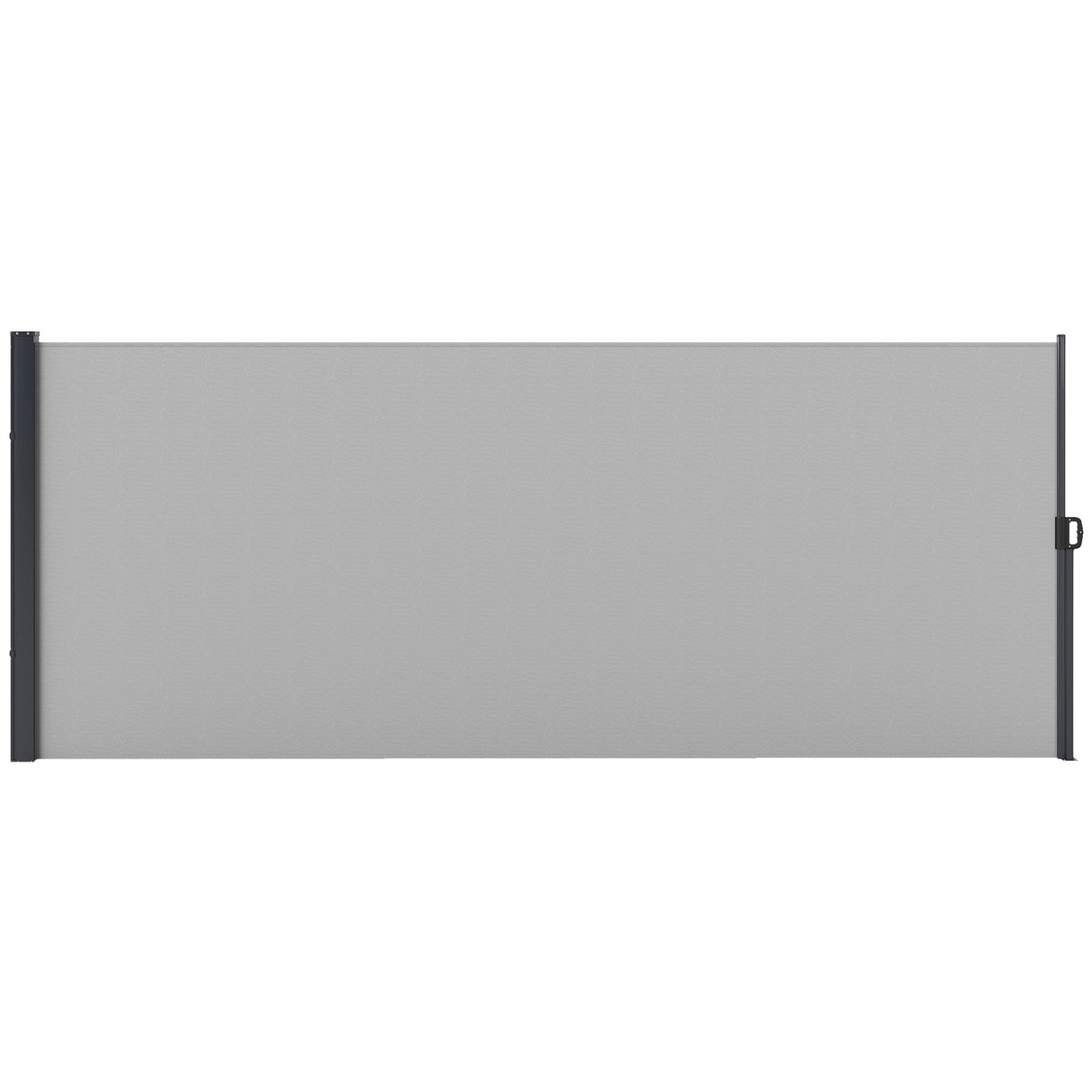 Outsunny 400 x x 160cm Retractable Side Awning - Light Grey