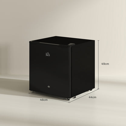 HOMCOM 46 Litre Lockable Countertop Fridge - Black