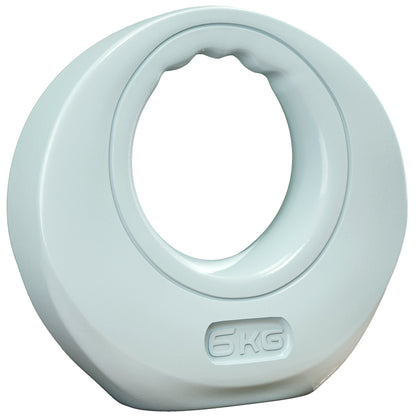 SPORTNOW 6kg Kettlebell, Kettle Bell with Wide Handle for Home Gym, Weight Lifting, Strength Training, Light Grey