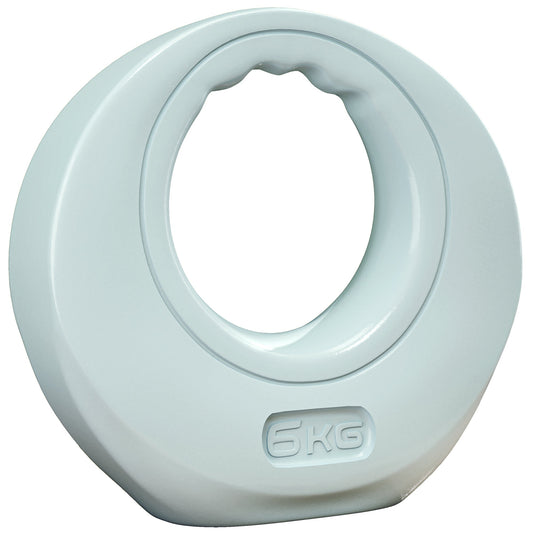 SPORTNOW 6kg Kettlebell, Kettle Bell with Wide Handle for Home Gym, Weight Lifting, Strength Training, Light Grey