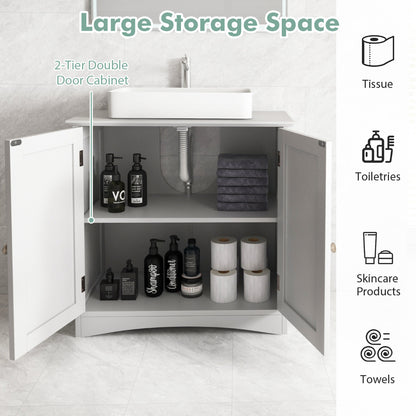 Under Sink Cabinet Freestanding Bathroom Vanity Cabinet-White