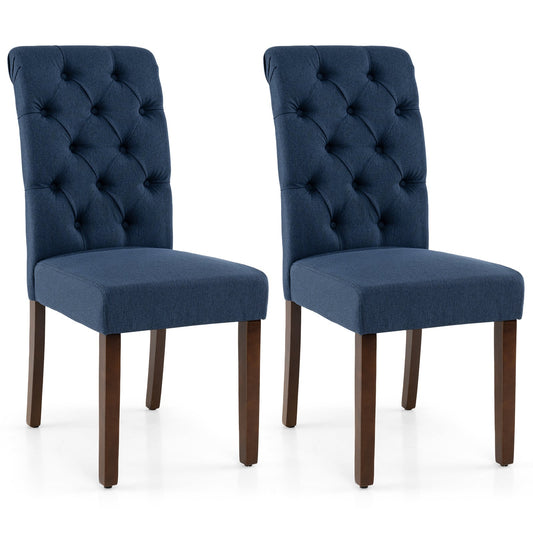Upholstered Dining Chairs in Blue