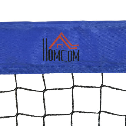 HOMCOM Set of 2 Football Goal Net 6 x 3 ft Foldable Outdoor Sport Training Teens Adults Football with Carrying Bag Blue