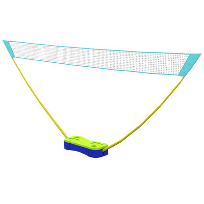 SPORTNOW Portable Badminton Net Set w/ Volleyball Net, Rackets, Shuttlecocks