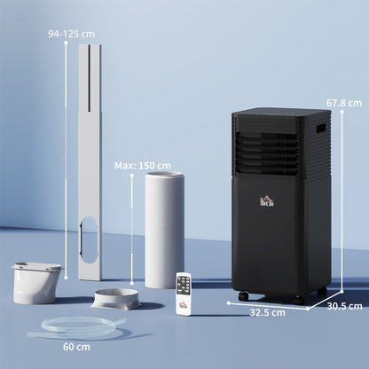 HOMCOM 5000 BTU 4-In-1 Portable Air Conditioner Unit for Room up to 18m², Good Housekeeping Institute Approved