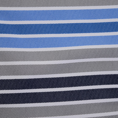 Outsunny Polyester Set Of 2 Swing Chair Cushion Blue Stripes