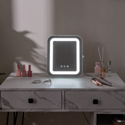 Multi-occasion 3 Colour LED Mirror with Smart Touch Control-White