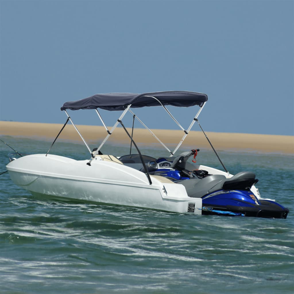vidaXL 3-bow Bimini Top with Sidewalls 183x(185-198)x137 cm 1