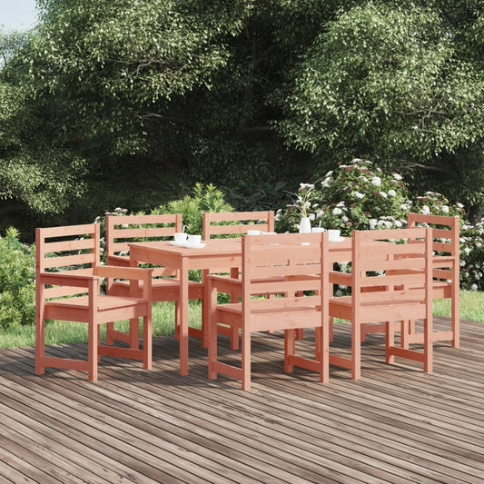 vidaXL 7 Piece Garden Dining Set Solid Wood Douglas 1