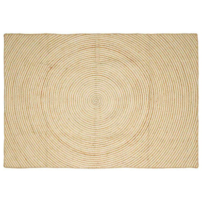 vidaXL Area Rug Natural and White 240 x 340 cm Jute 1