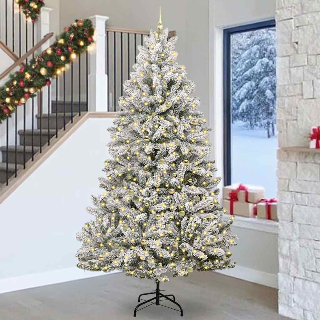 vidaXL Artificial Christmas Tree 270 cm 300 LEDs Warm White 1