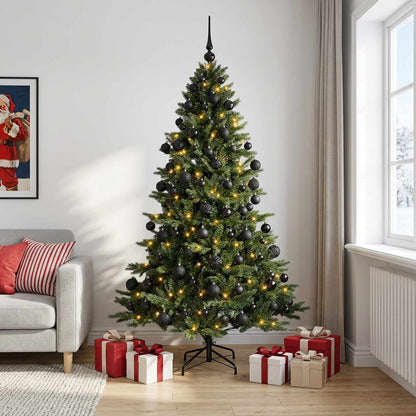 vidaXL Artificial Christmas Tree with Bauble 210 cm 300 LEDs 1