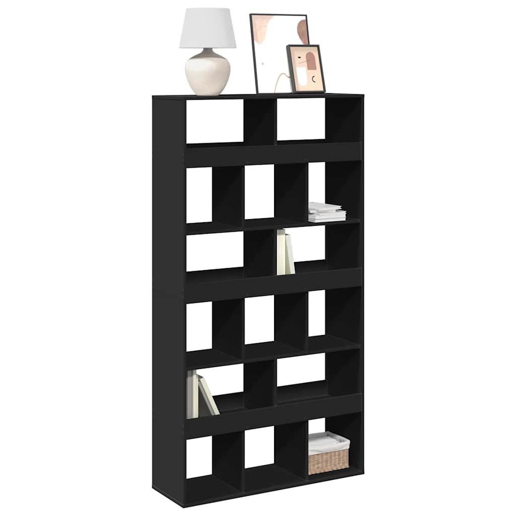 vidaXL Bookcase Black 100x33x187,5 cm Engineered Wood 1