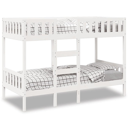vidaXL Bunk Bed White 90x190 cm Solid Wood Pine 1