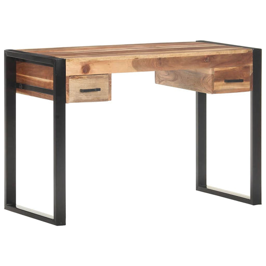 vidaXL Desk 110x50x76 cm Solid Wood 1