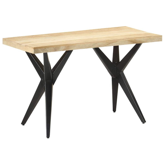 323560 vidaXL Dining Table 120x60x76 cm Solid Mango Wood 1