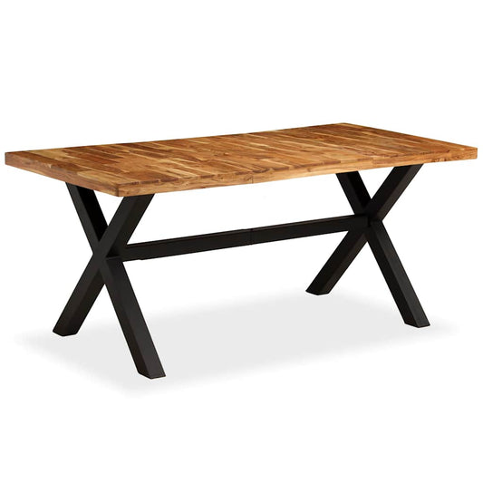 245640 vidaXL Dining Table Solid Acacia and Mango Wood 180x90x76 cm 1