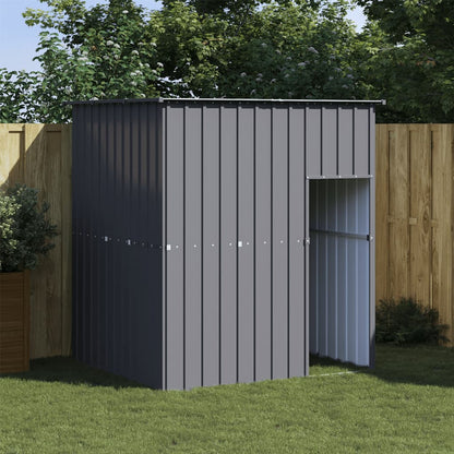 vidaXL Dog House with Roof Anthracite 165x153x181 cm Galvanised Steel 1