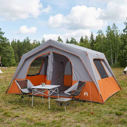 vidaXL Family Tent Grey and Orange 533 x 312 x 230 cm 1