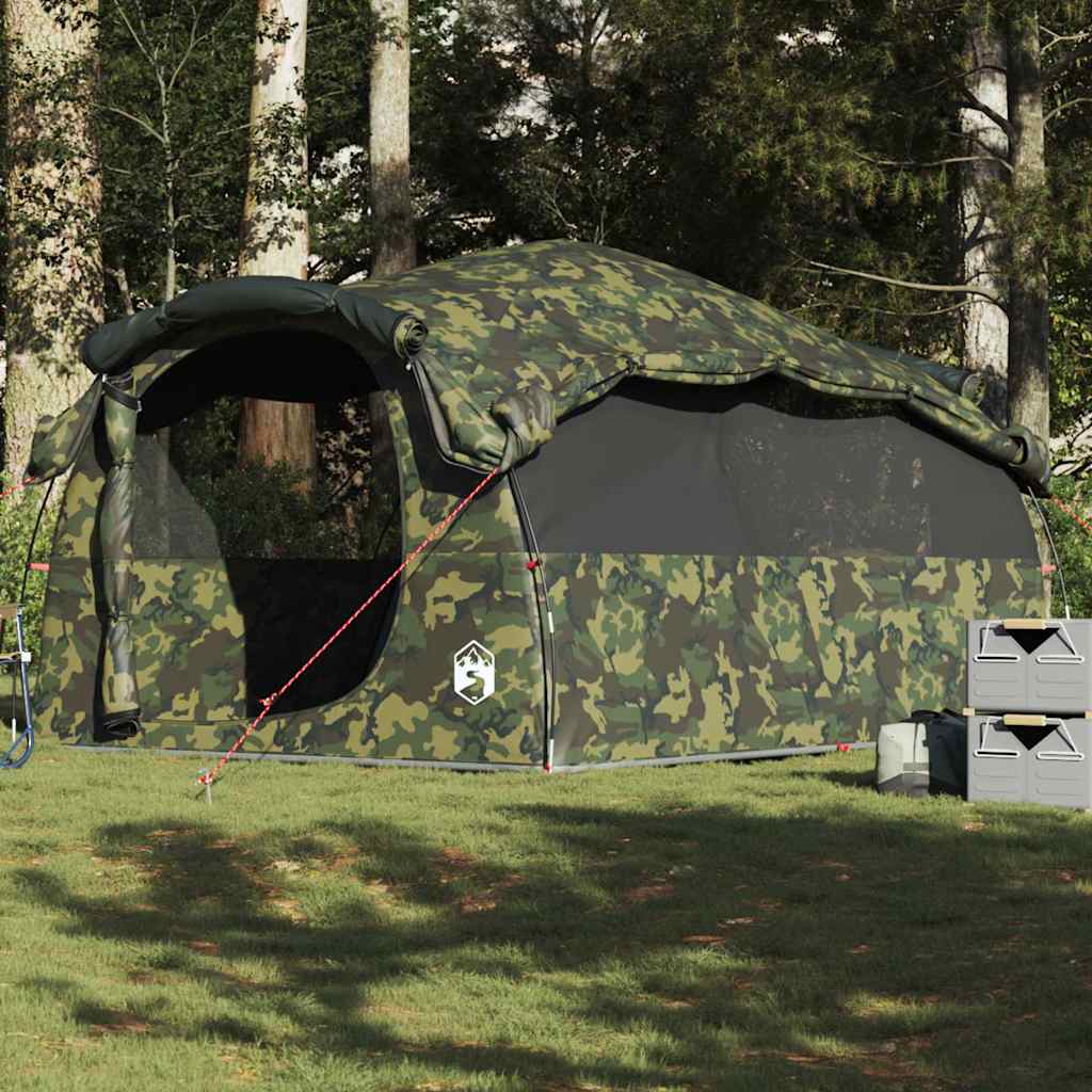 vidaXL Family Tent Tunnel 6-Person Camouflage Water-resistant 1