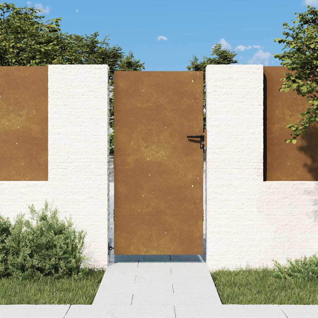 vidaXL Garden Gate 85x200 cm Corten Steel 1