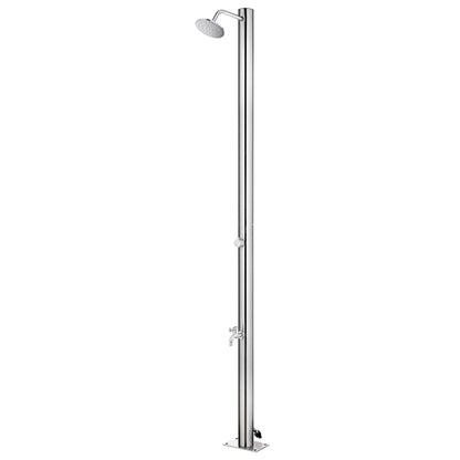 vidaXL Garden Shower 215 cm Stainless Steel 1