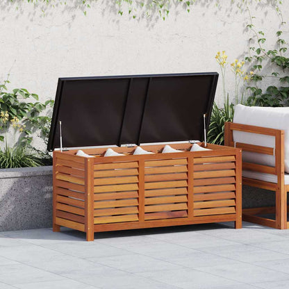 47285 vidaXL Garden Storage Box 117x50x55 cm Solid Eucalyptus Wood 1