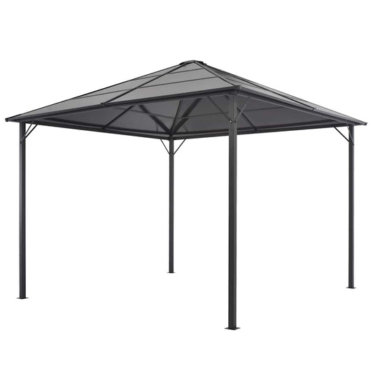 44641 vidaXL Gazebo with Roof Aluminium 3x3 m Anthracite 1