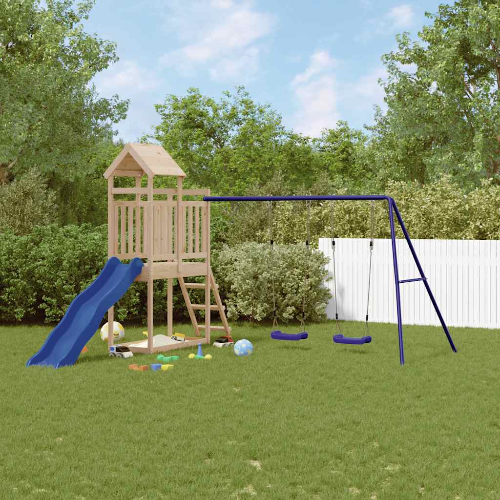 vidaXL Outdoor Playset Solid Wood Pine 1